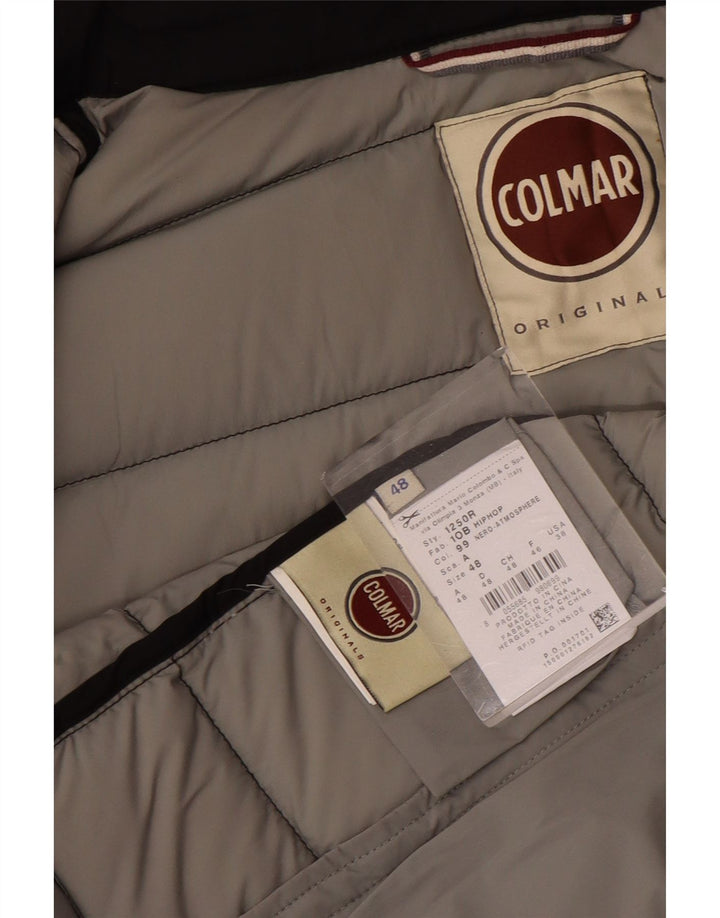 Colmar Hombre Chaqueta Acolchada Con Capucha IT 48 Medium Nylon Negro
