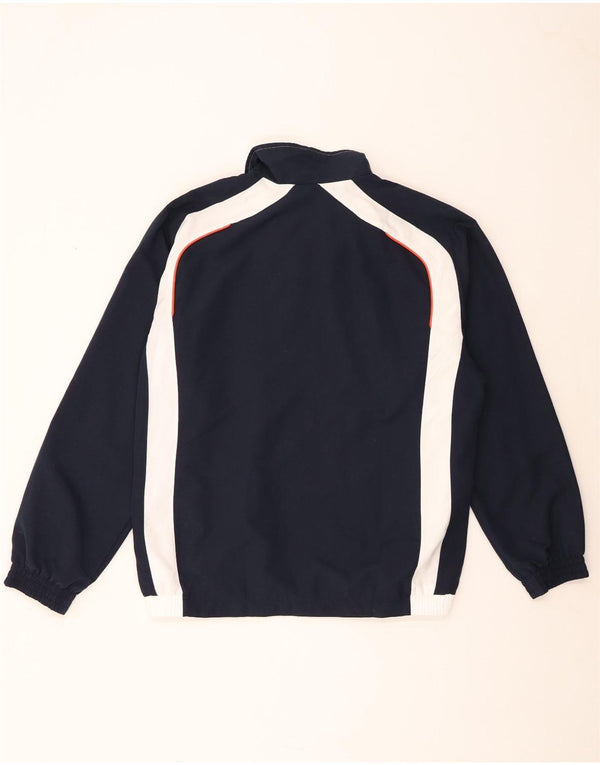 Adidas Mens Tracksuit Top Jacket UK 42/44 Large White Colourblock Polyester