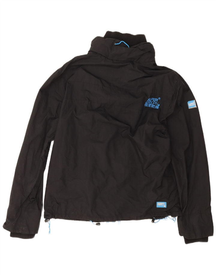 Superdry Chaqueta impermeable Windcheater para hombre UK 42 XL Nylon negro