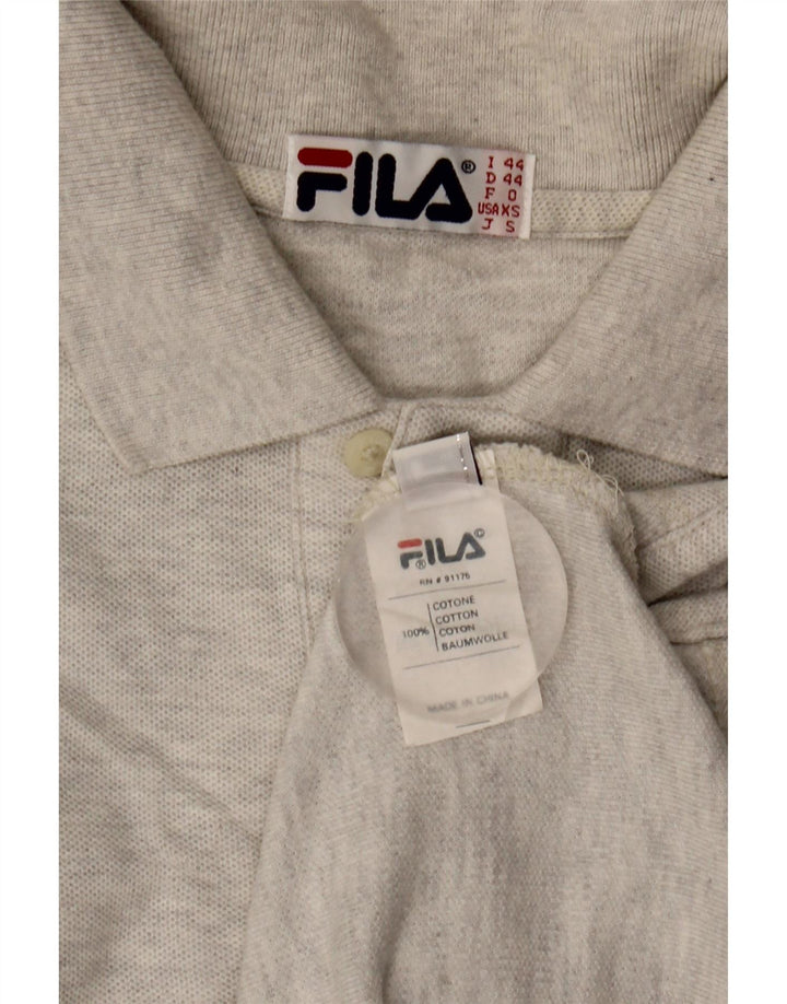 Fila Polo Hombre IT 44 XS Algodón Gris