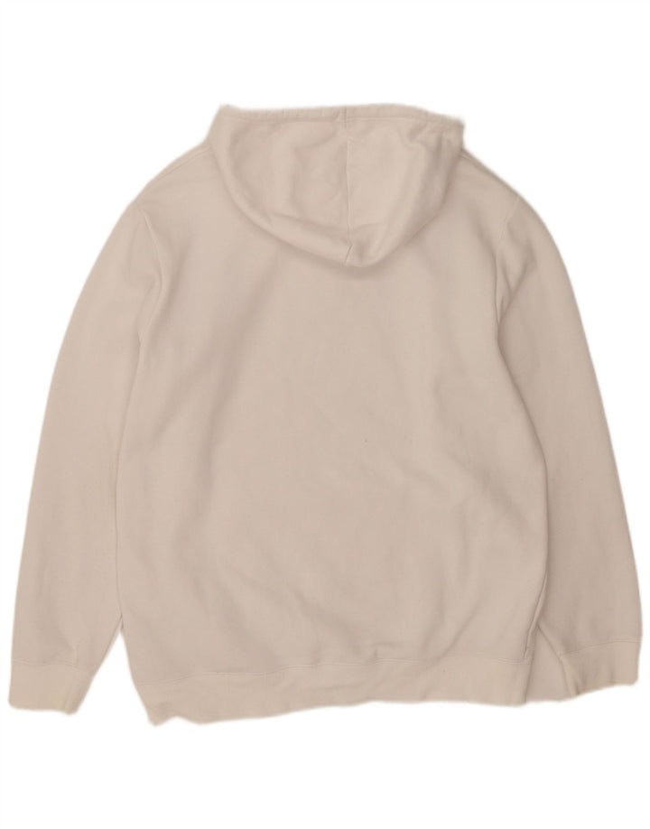 Fila Jersey con capucha para hombre, tamaño grande, algodón blanco