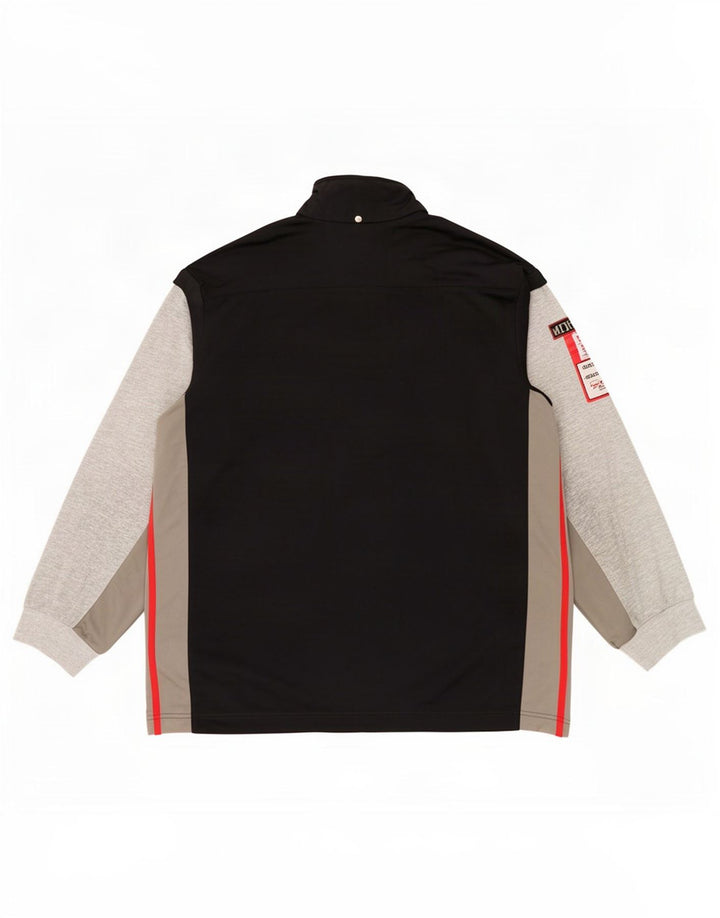 Adidas Hombre Chándal Top Chaqueta XL Negro Colorblock