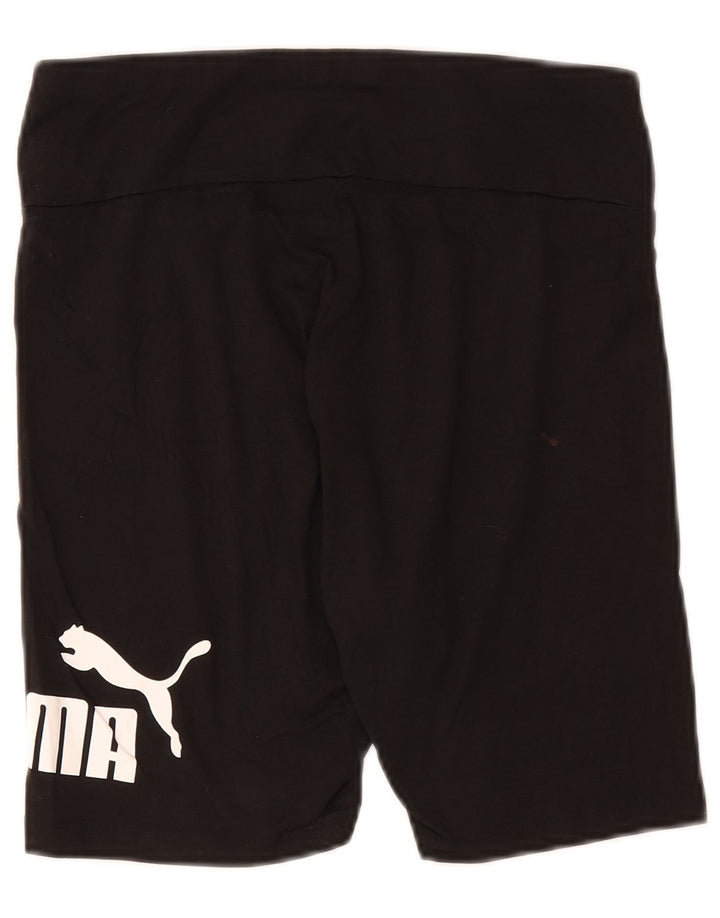 Puma - Pantalones cortos deportivos gráficos para mujer, talla 40, talla M, color negro