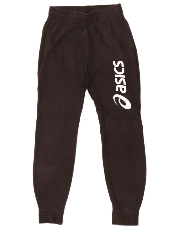 Asics Hombre Pantalones De Chándal Gráfico Joggers Small Algodón Negro