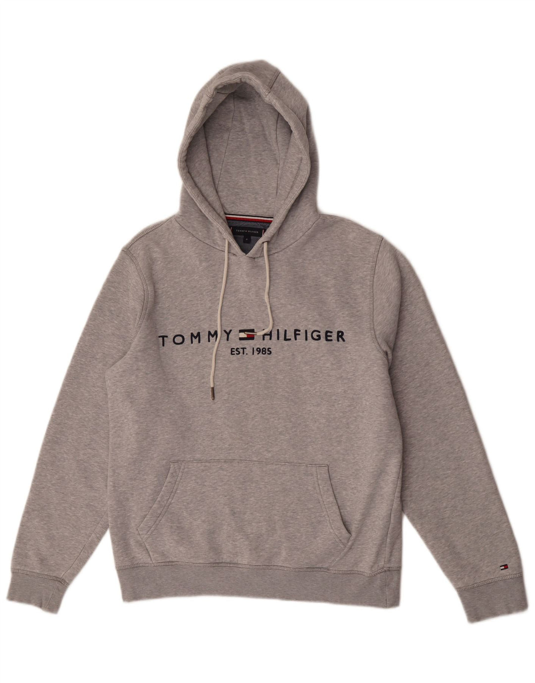 Tommy Hilfiger Jersey con capucha gráfica para hombre Gris medio
