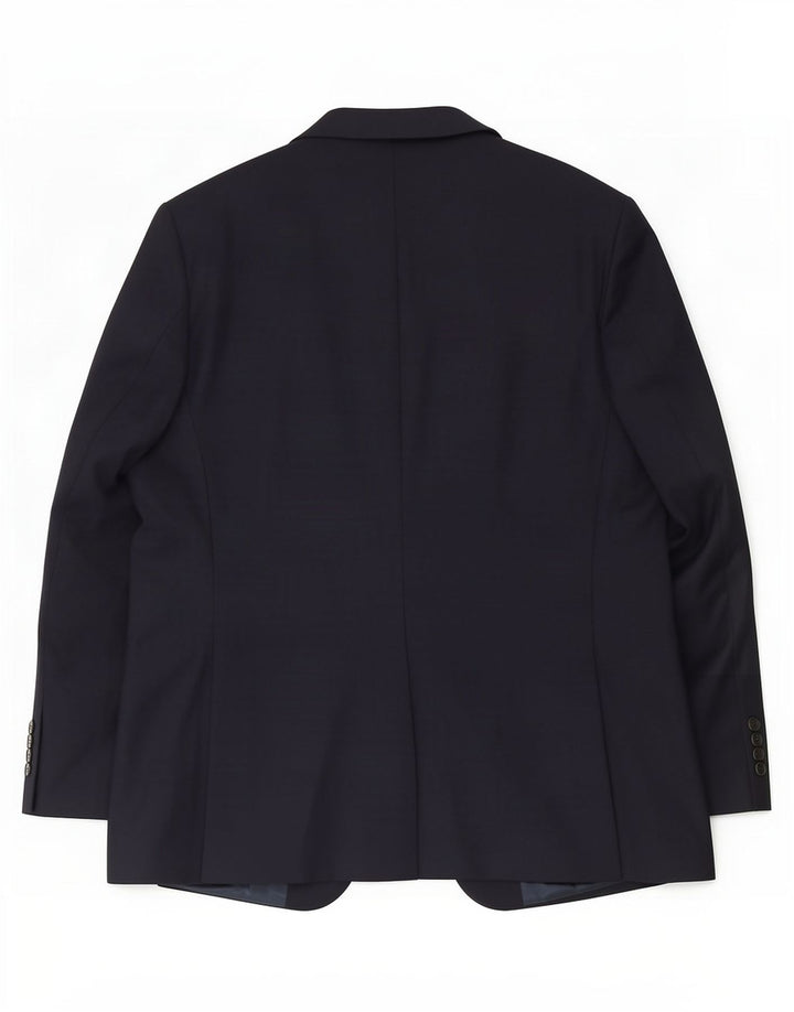 Marks & Spencer Chaqueta tipo blazer de 2 botones para hombre UK 44 XL Poliéster azul marino