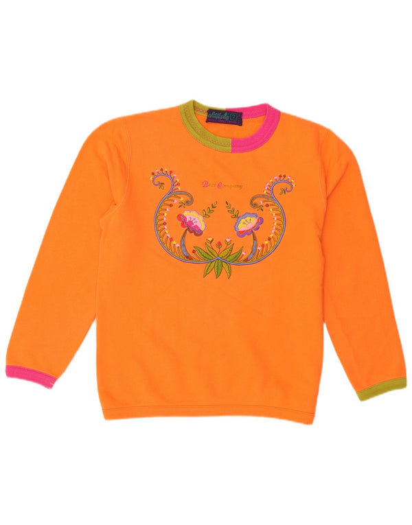 Best Company Niñas By Olmes Carretti Sudadera Jumper 6-7 Años Naranja