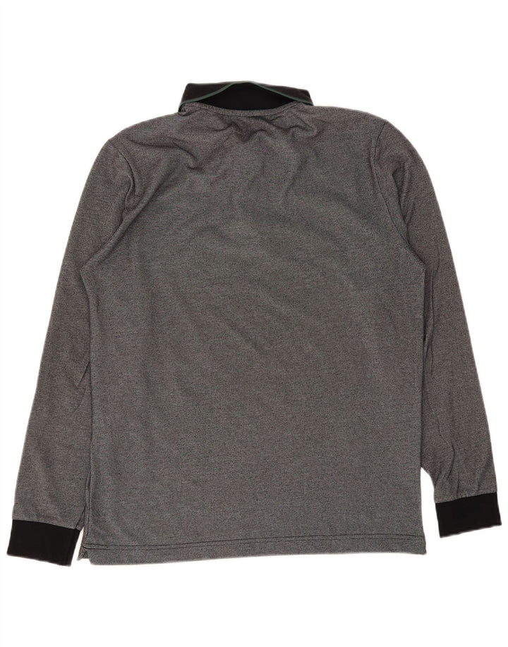 Polo Lotto Hombre Manga Larga Gris Medio