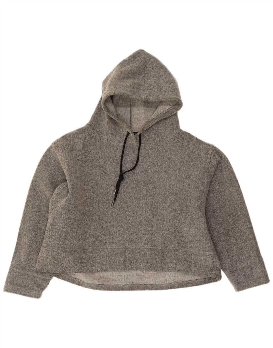 Zara Mujer Sudadera con Capucha Extragrande UK 44 Acrílico Gris Medio