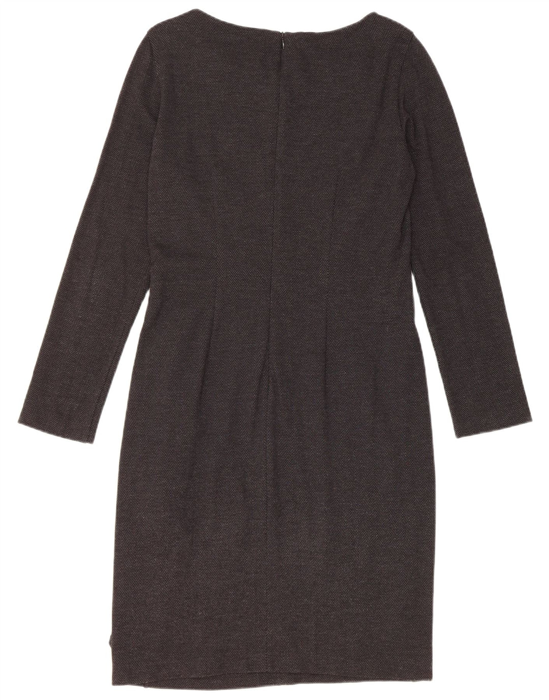 Marella Vestido tubo de manga larga para mujer UK 42 Gris medio Espiga