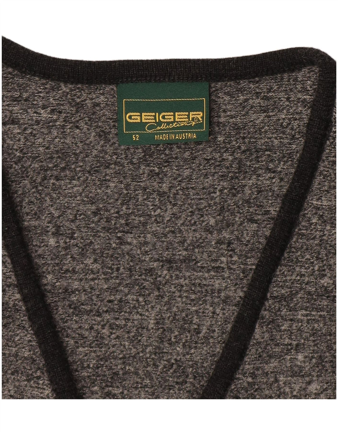 Geiger - Cárdigan sin mangas para hombre IT 52 grande gris