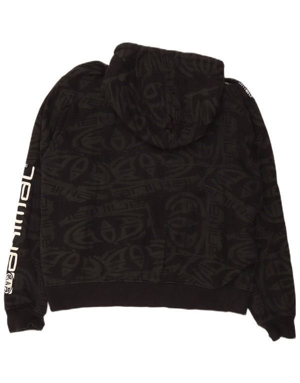 Animal Sudadera con capucha gráfica para mujer UK 40 XL Algodón negro