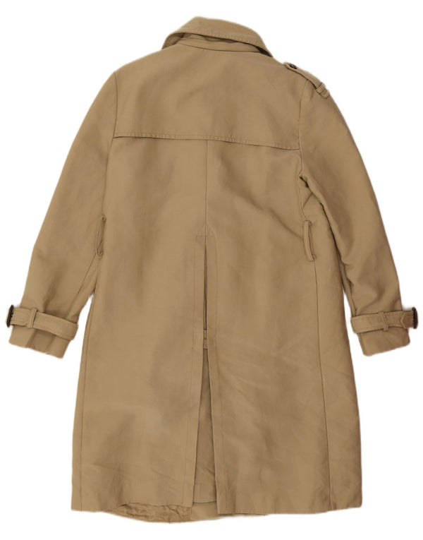 Zara Mujer Gabardina UK 44 Poliéster Beige Medio