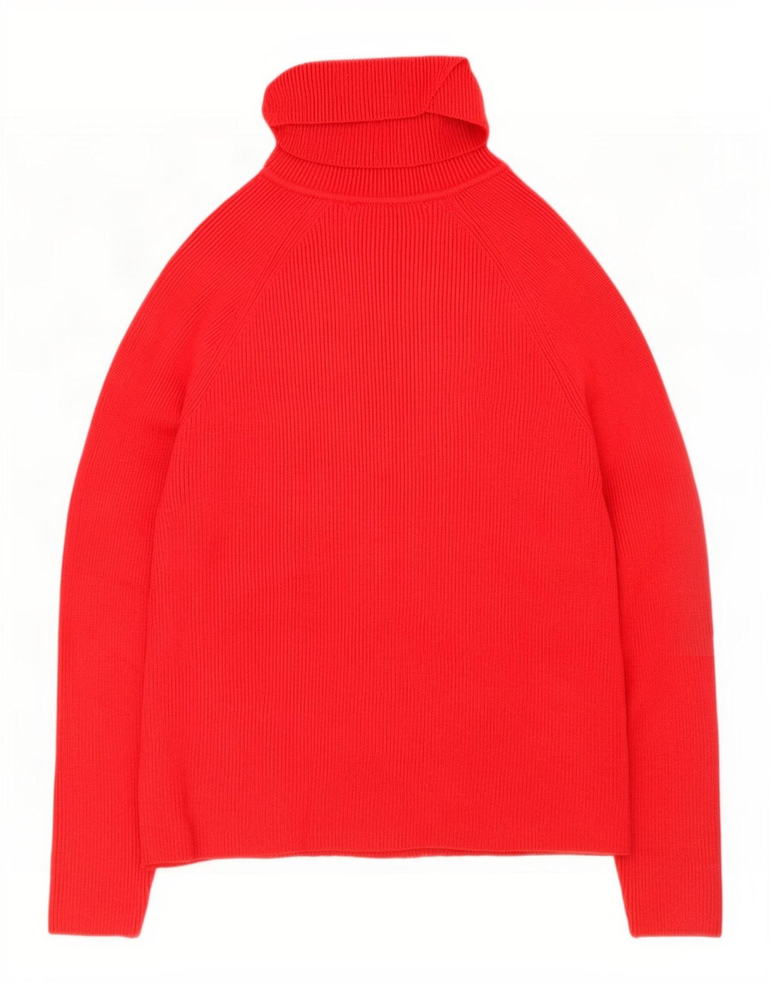 Marks & Spencer Suéter tipo jersey con cuello vuelto para mujer UK 10 Small Viscosa roja