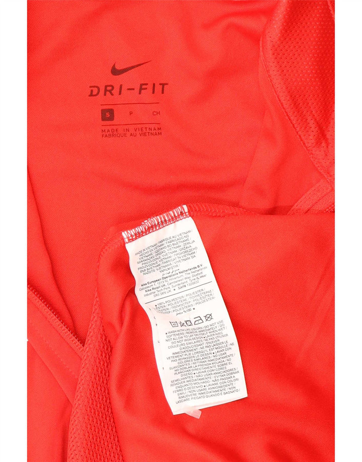 Nike Dri Fit Graphic Chándal Top Chaqueta para Hombre Pequeño Poliéster Rojo