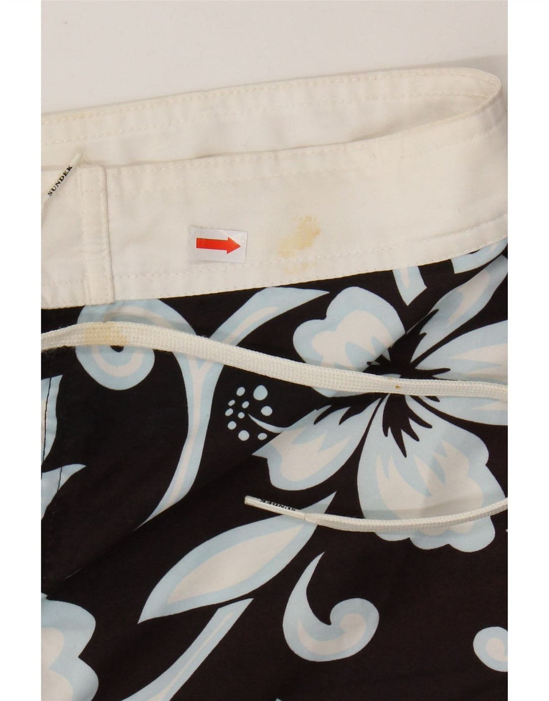 SUNDEK Bañador para hombre, talla grande, poliéster floral negro