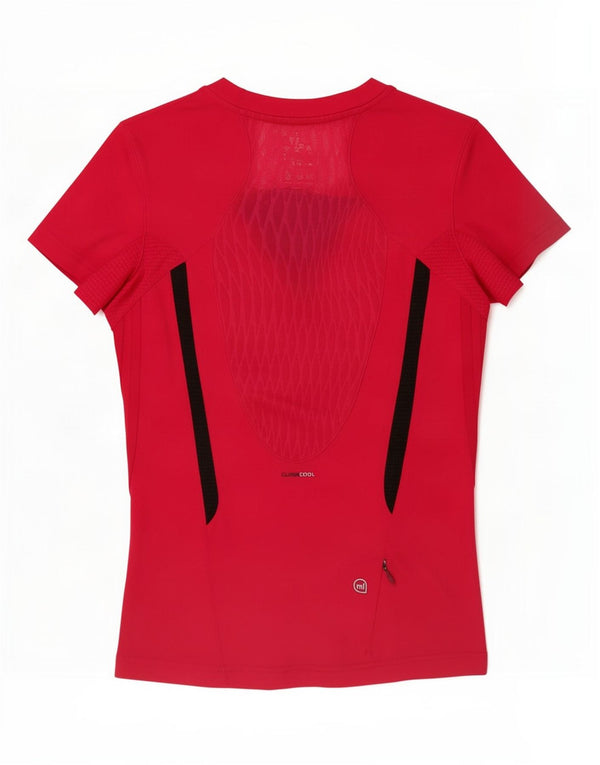 Adidas Camiseta gráfica de manga corta para mujer Top UK 10 Small Pink Sports