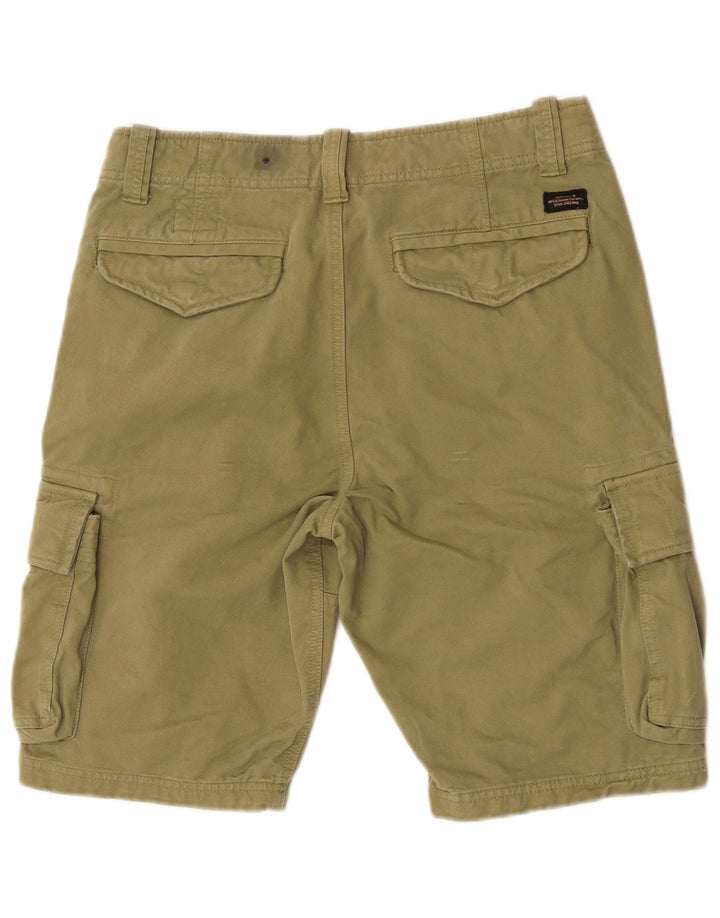 Superdry Shorts Cargo Para Hombre W32 Algodón Caqui Medio
