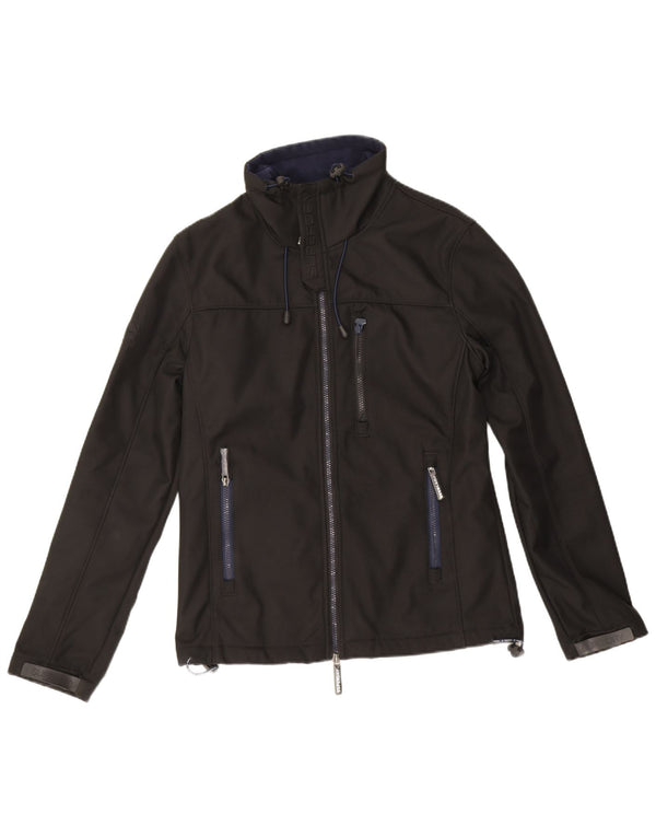Superdry Chaqueta Cortavientos Windtrekker para Hombre UK 38 Mediano Negro Poliéster