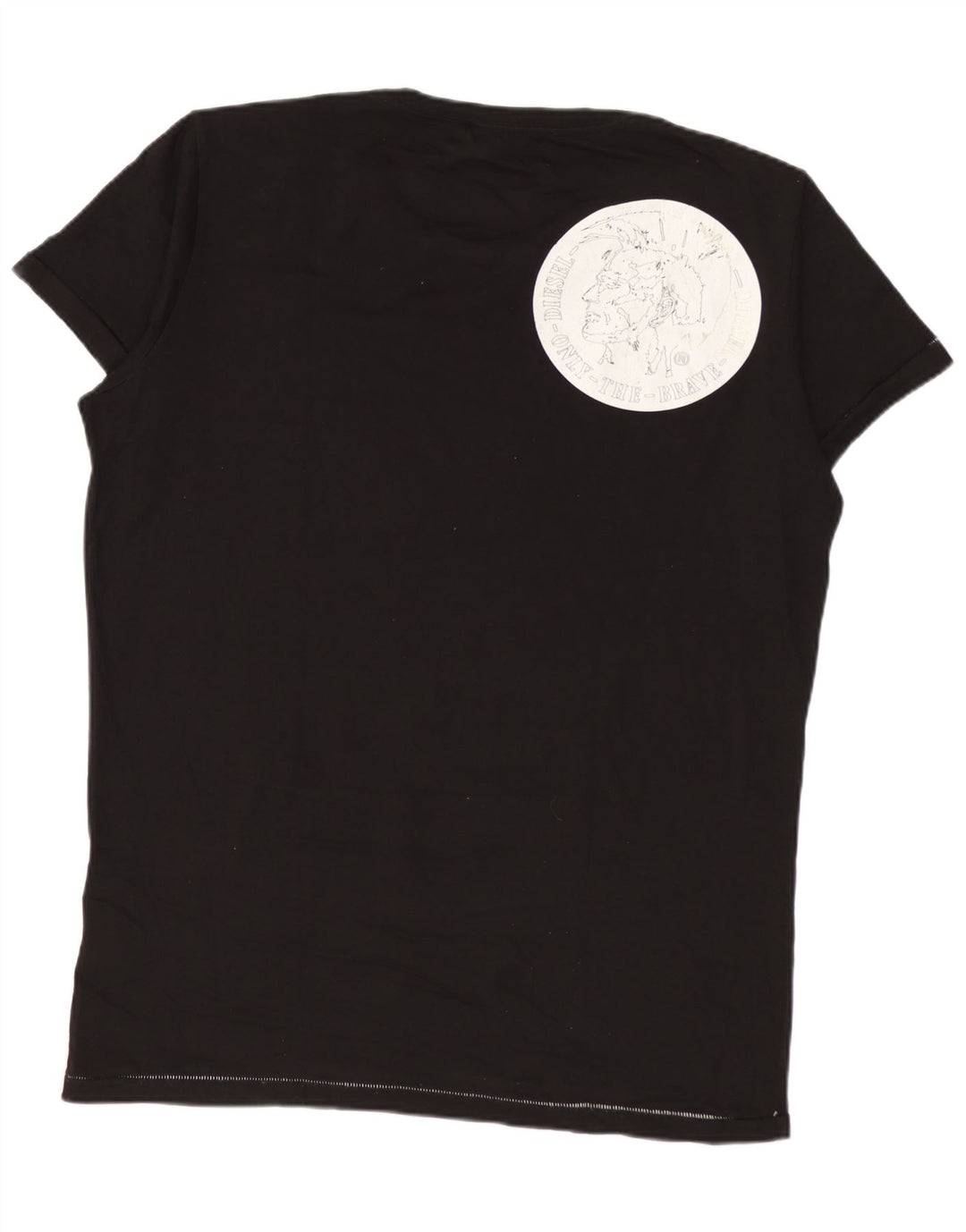 DIESEL Camiseta gráfica para hombre Top mediano de algodón con lunares negros