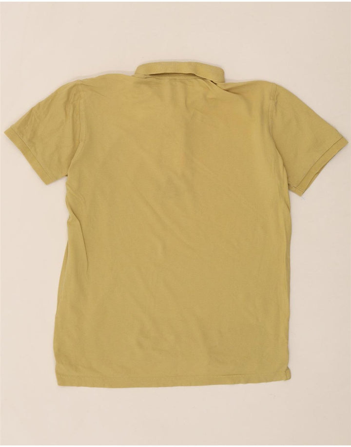 BENETTON Mens Polo Shirt Large Yellow Cotton Vintage Benetton and Second-Hand Benetton from Messina Hembry 