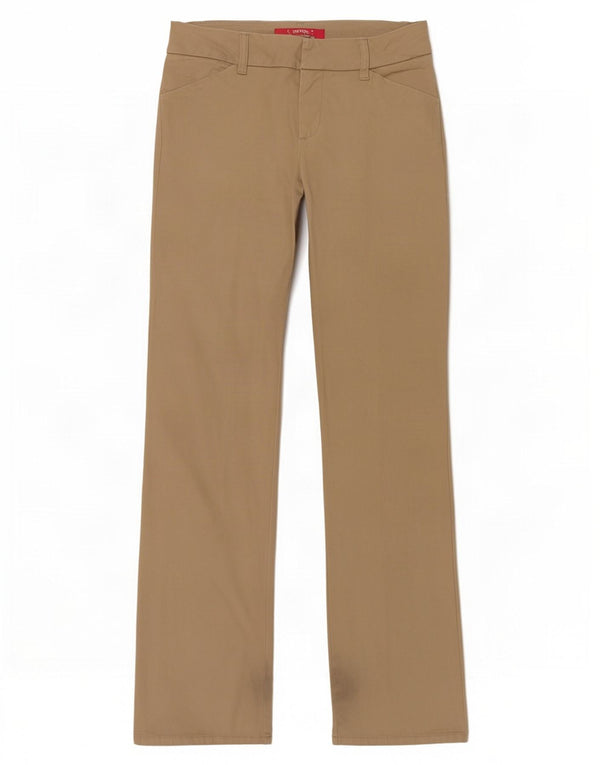 Dickies Pantalones casuales con corte de bota para mujer US 7 Medium W30 L31 Algodón beige
