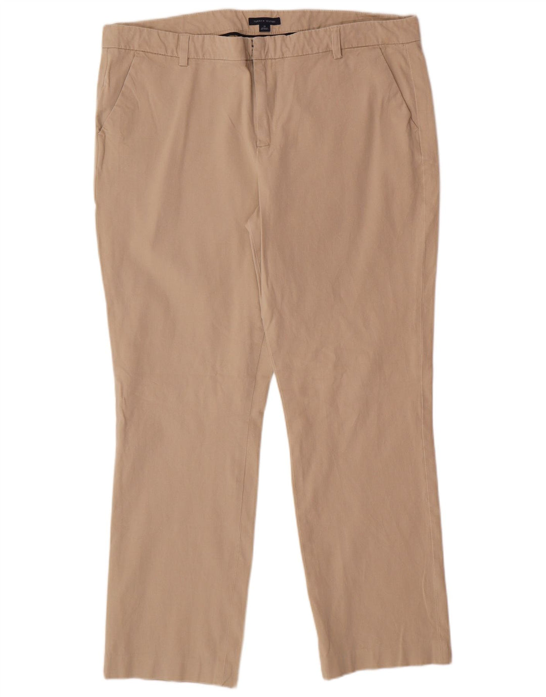 TOMMY HILFIGER Pantalones chinos rectos para mujer US 18 2XL W38 L28 Beige
