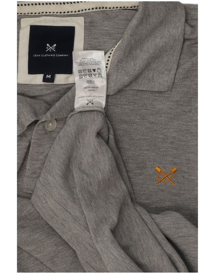 Crew Clothing Polo para hombre de algodón gris medio