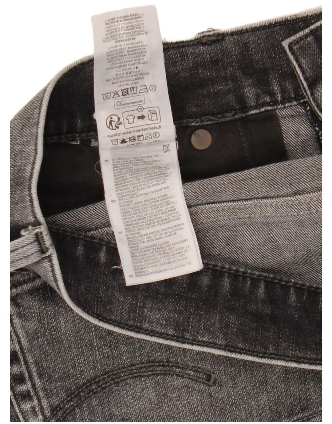 G-Star Vaqueros cónicos regulares para hombre W34 L34 Algodón gris