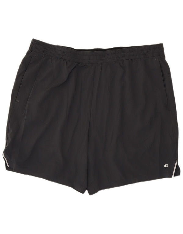 Russell Athletic Pantalones cortos deportivos Dri-Power para hombre 2XL Poliéster gris