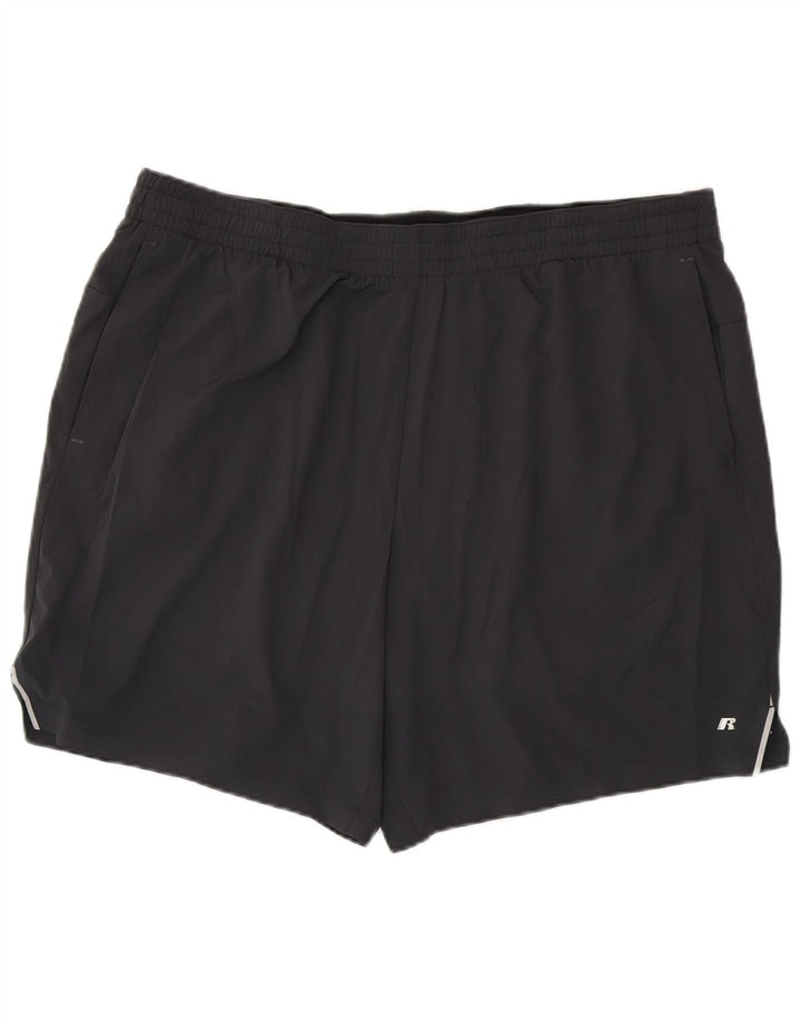 Russell Athletic Pantalones cortos deportivos Dri-Power para hombre 2XL Poliéster gris