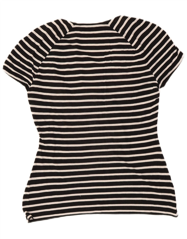 Max Mara Blusa de fin de semana para mujer Top UK 12 Medium Black Stripes