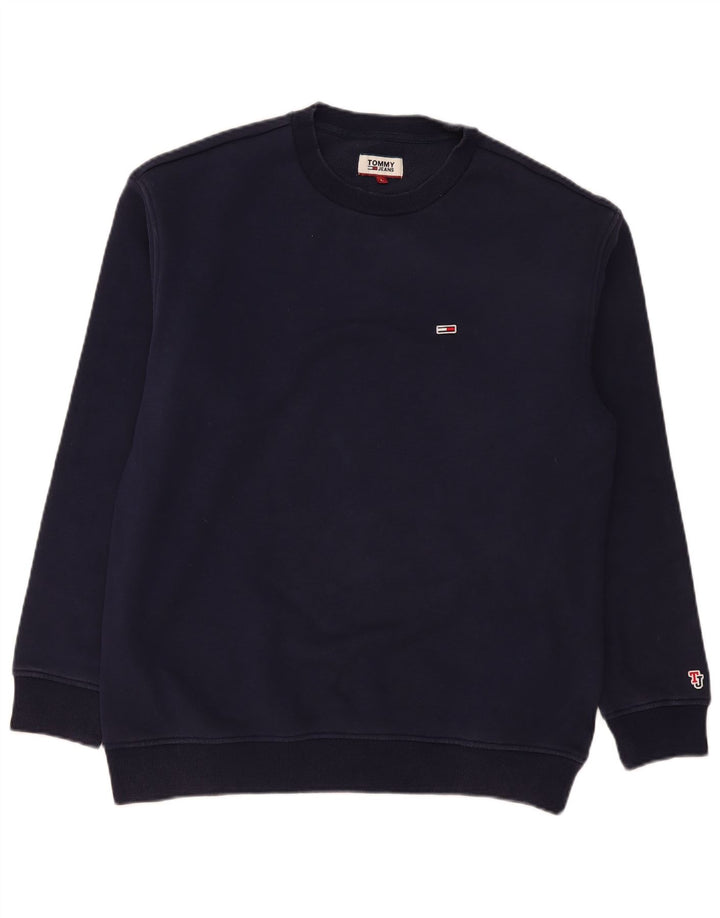 Tommy Hilfiger Sudadera para Hombre Jumper Large Azul Marino Algodón