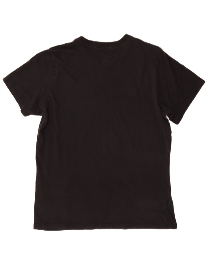 Nike - Camiseta gráfica para hombre, talla grande, algodón negro