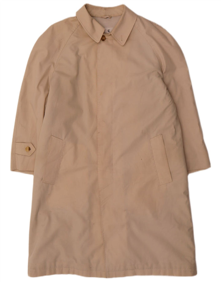 Cerruti 1881 Abrigo para hombre IT 46 Small Beige Algodón