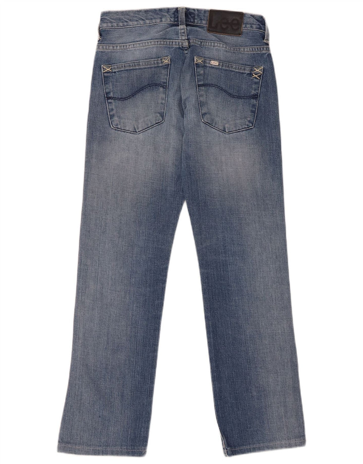 Vaqueros Lee Mujer Knox Rectos W28 L28 Algodón Azul
