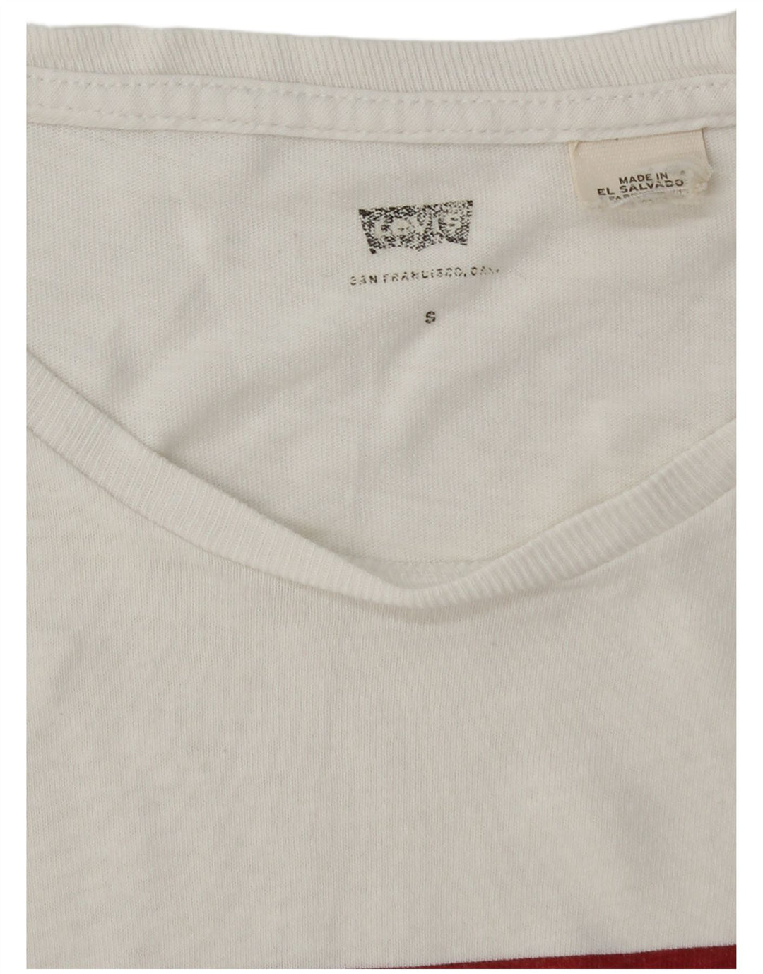 Levi's Camiseta gráfica para hombre Top Small White