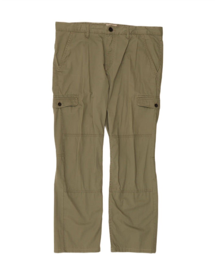 Timberland Pantalón cargo recto Earthkeepers para hombre W35 L28 Algodón caqui
