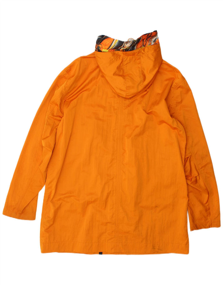 Pretty Green Chubasquero con capucha Smiley para hombre, talla 40, poliéster naranja grande