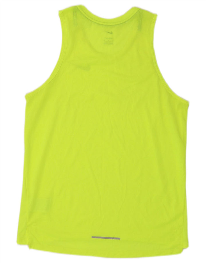 Camiseta sin mangas Nike Dri Fit para hombre Poliéster verde medio