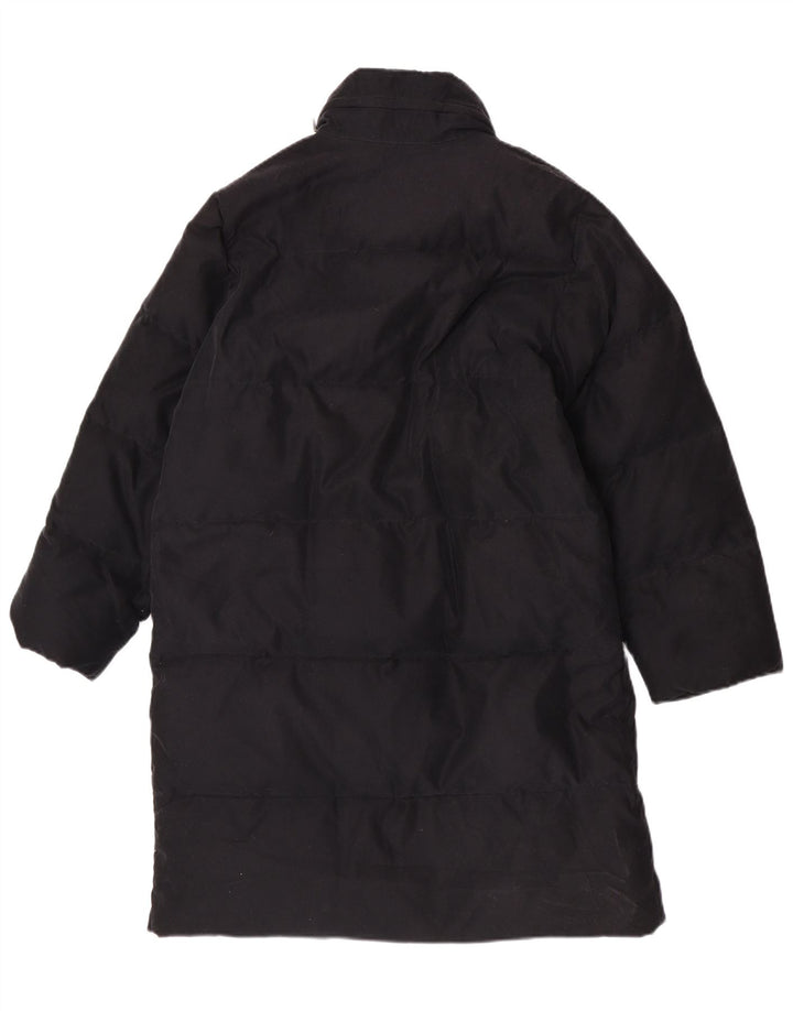Belfe Abrigo acolchado holgado con capucha para mujer IT 40 Small Poliéster negro