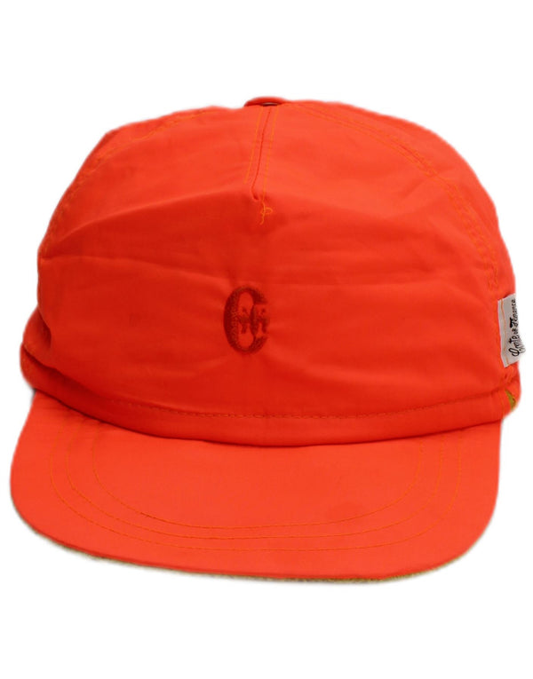 CONTE OF FLORENCE Gorra de béisbol con orejeras para hombre, talla grande, color naranja, poliamida, deportiva