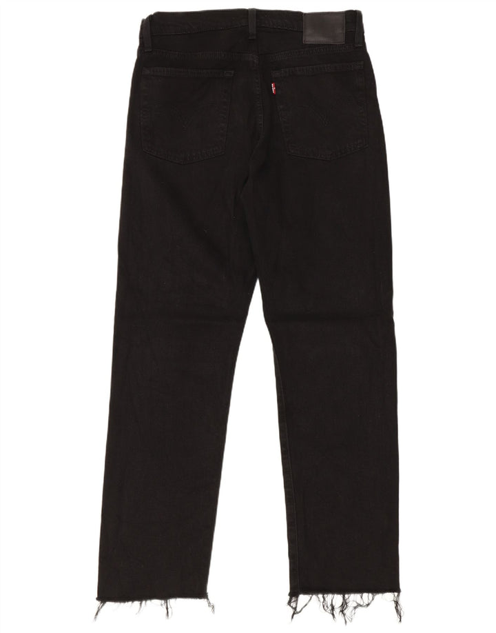 Levi's Vaqueros Rectos Wedgie Para Mujer W27 L28 Algodón Negro