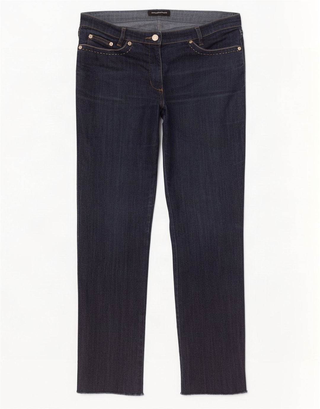 Vaqueros Roccobarocco Mujer Rectos W32 L29 Azul Marino Algodón