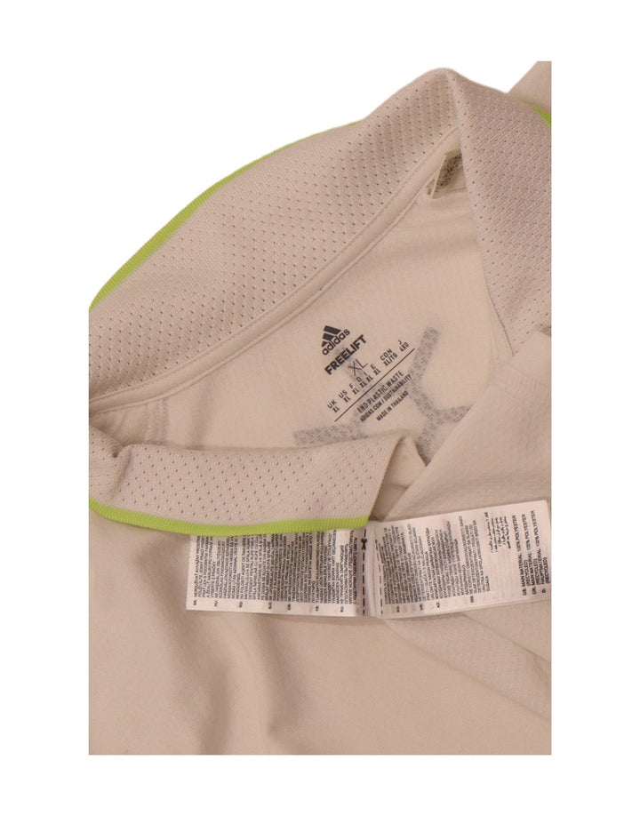 Adidas Hombre Aeroready Polo XL Blanco Poliéster
