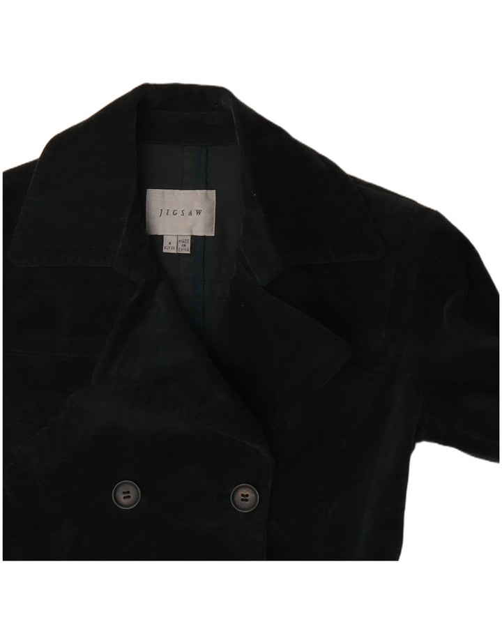 Chaqueta tipo blazer con doble botonadura para mujer Jigsaw EU 32 2XS Algodón gris