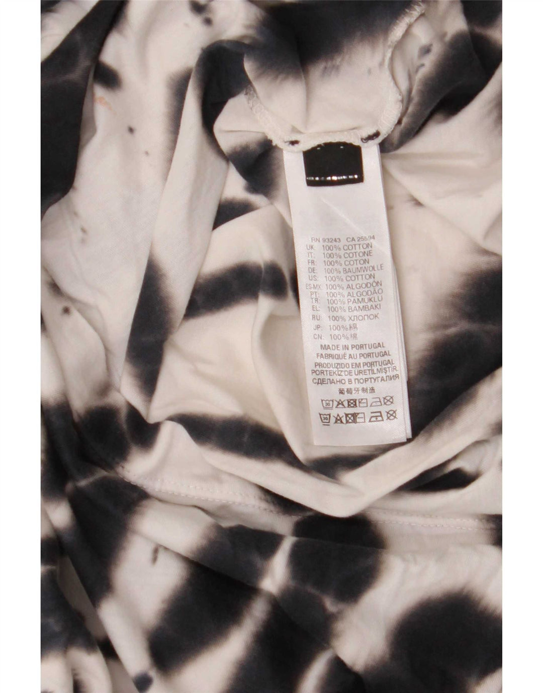 Diesel Camiseta Gráfica De Manga Corta Para Hombre Top Small Multicolor Tie Dye