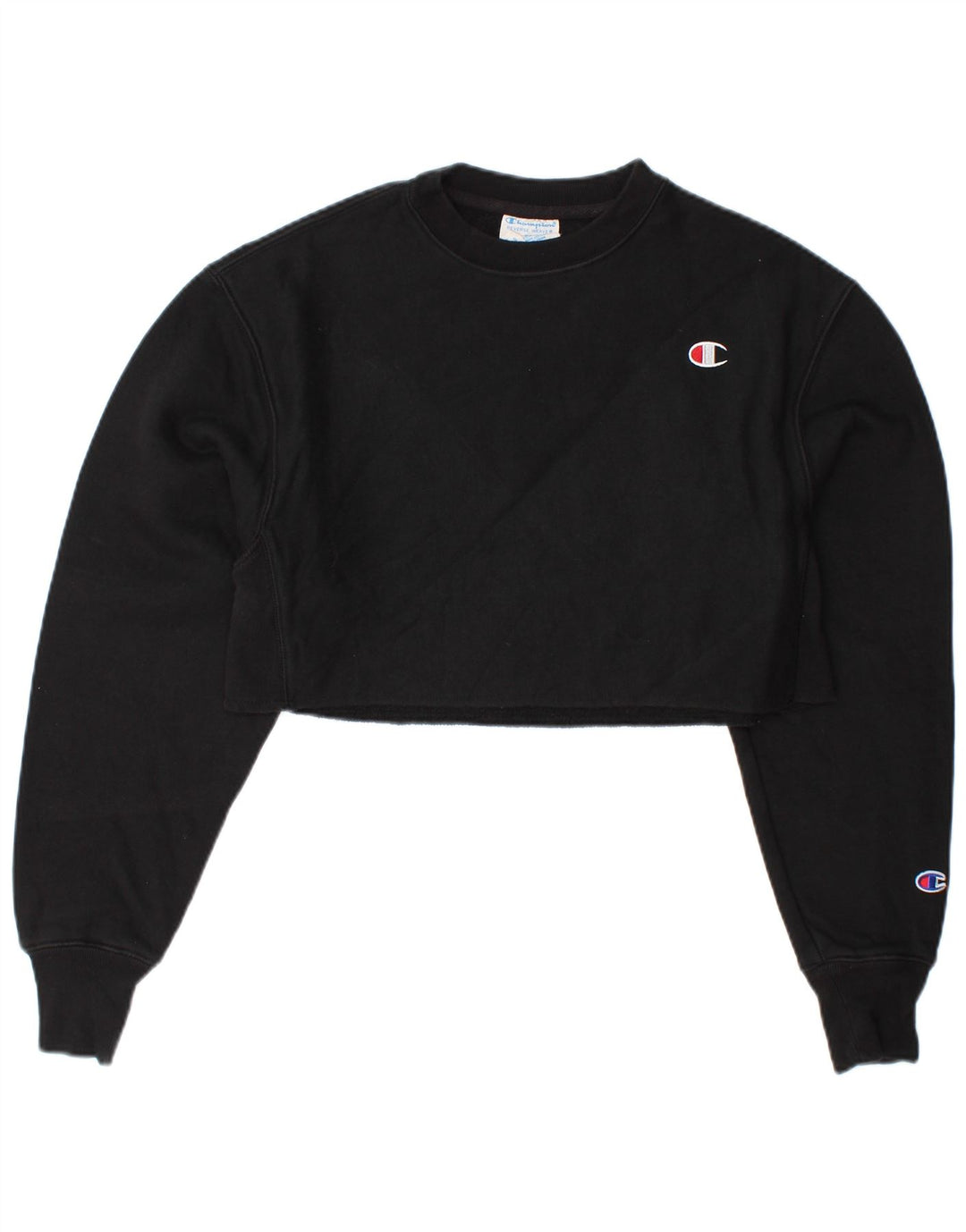 CHAMPION Sudadera extragrande de tejido inverso para mujer UK 6 XS Negro