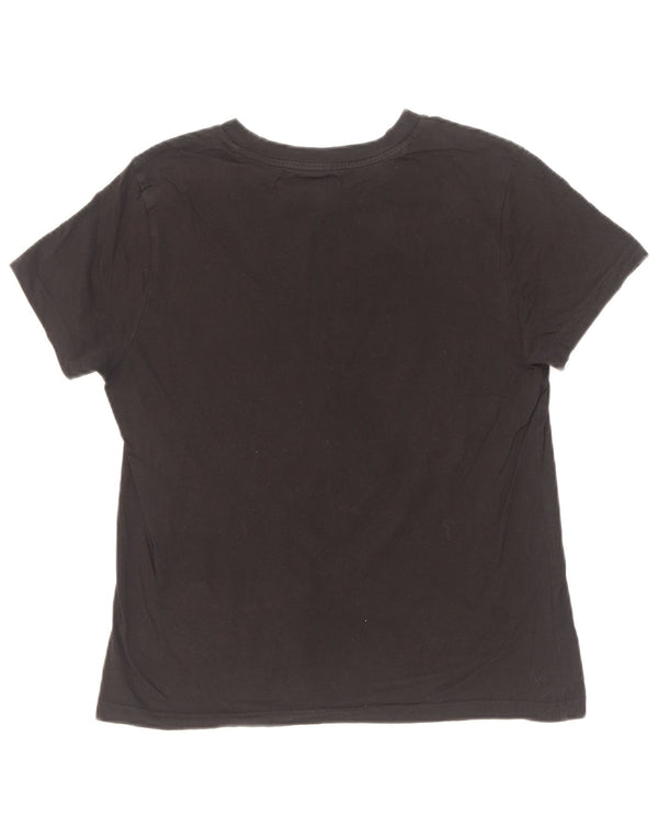 Vans Camiseta gráfica para mujer Top UK 12 Medium Black Cotton
