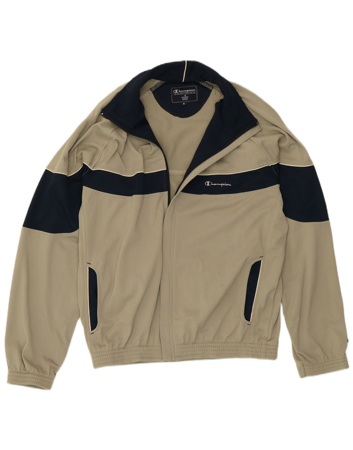 Champion Chaqueta De Chándal Para Hombre Poliéster Color Block Caqui Medio